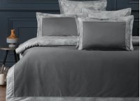 Постельное белье Egyptian Cotton La Romano - Rivano Steelgrey (Turkey), евро